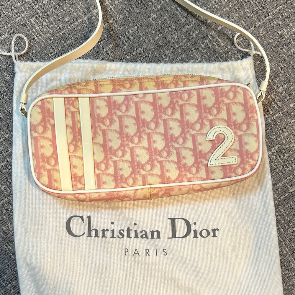 Dior Pink and Cream Interior Bag